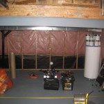 Basement with 2" x 4" and insulation 2